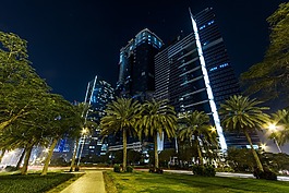 迪拜,城市,夜