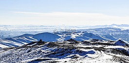 山,雪,冬天