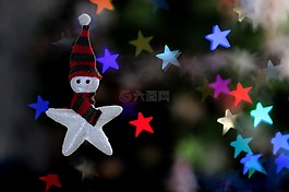 星級,背景虛化,裝飾品