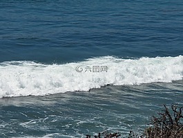 波,海灘,海景