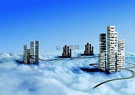 云,成功,天空