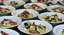 沙拉,餐,食品