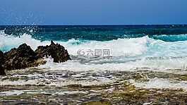 波,砸,泡沫