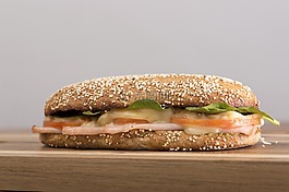 pannini,蔬菜,乳腺土耳其