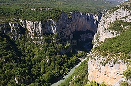 峡谷,河,法国