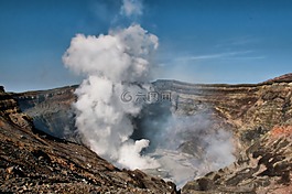 火山,日本,麻生太郎
