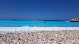 希臘,海,假日