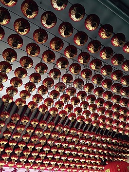 中國,寺,燈籠