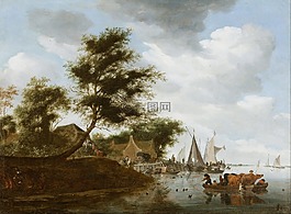 薩洛蒙 ruysdael,藝術(shù),畫