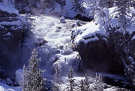 菲雷爾瀑布,冬天,雪