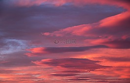 日落,云,天空