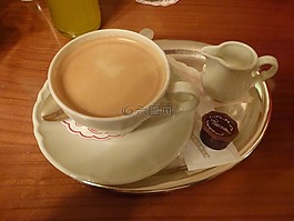咖啡,早餐,食品