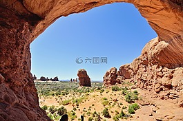 砂岩,石,沙漠