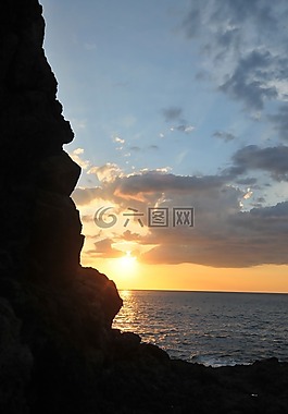 太陽,天空,日落