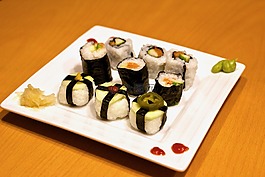 日本,壽司,吃
