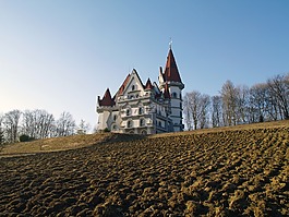 城堡,原野,景觀