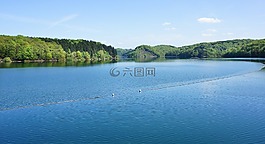 湖,景觀,水