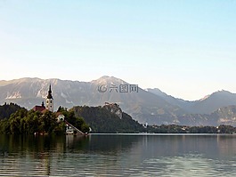 布莱德湖,小教堂,岛