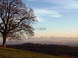 高山,mittelland,远景