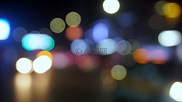 光斑,冷色調(diào),夜晚