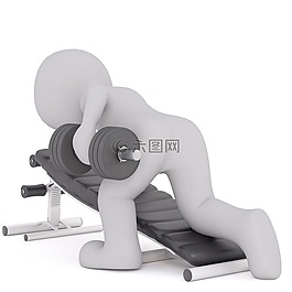 傳真,白人男性,3d模型