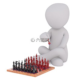 傳真,白人男性,3d模型