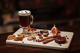 咖啡,食品,喝