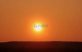 日落,太陽,傍晚的天空