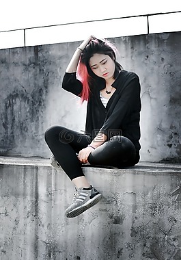 唯美,校園,背影