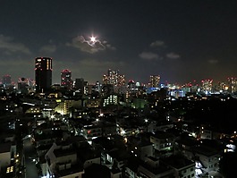 月亮,满月,东京