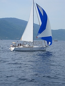 帆船,海,游艇
