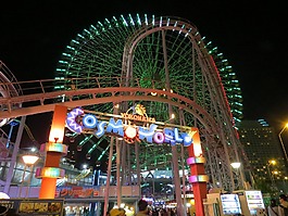 摩天輪,娛樂公園,夜