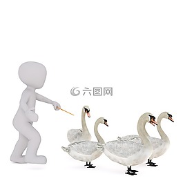 傳真,白人男性,3d模型