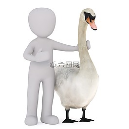 傳真,白人男性,3d模型