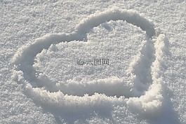 冬天,雪,心