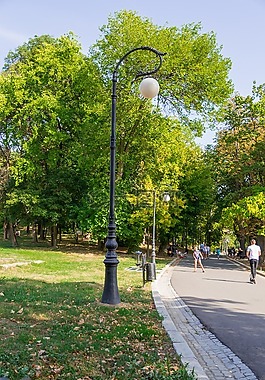公園,燈柱,時(shí)間