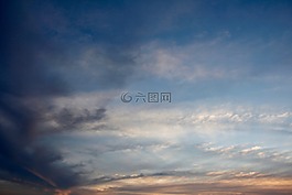 天空,云,日落