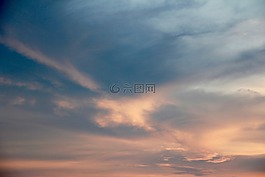 天空,云,日落