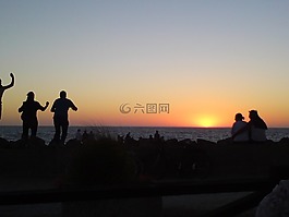 太陽,晚上,日落