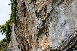 登山,爬,登山者