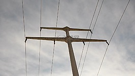 strommast,電源線,天空