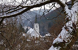 冬天,雪,教堂
