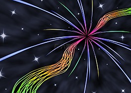 星星,空間,焰火
