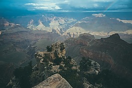 山,高原,云