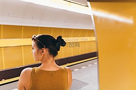 黃色,運輸,女孩