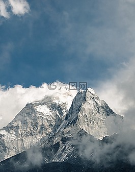 山,高原,云