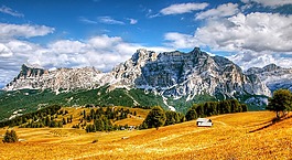 白云巖,山,意大利