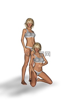 女子,內(nèi)衣,模型