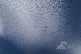 云,藍色,卷積云lacunosus