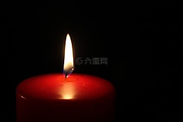 蠟燭蠟,光,紅色